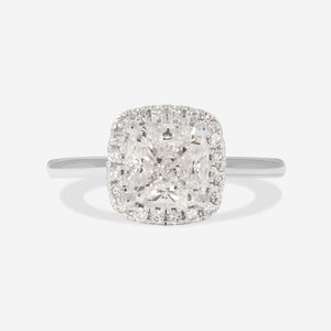 PRIYA 1.65ct | Cushion Solitaire Lab Grown Diamond Engagement Ring in Platinum