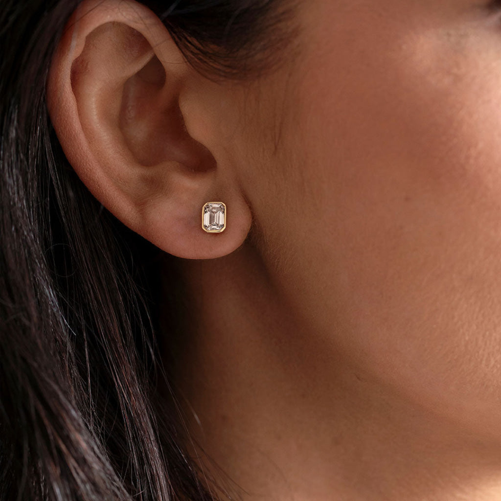 Pure - 1.40ct | Bezel Set Lab Grown Diamond Earrings