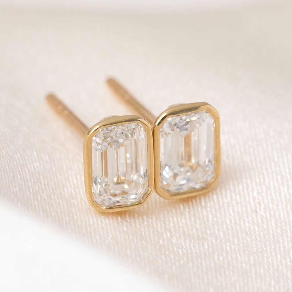 Pure - 1.40ct | Bezel Set Lab Grown Diamond Earrings