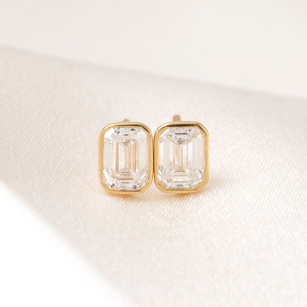 Pure - 1.40ct | Bezel Set Lab Grown Diamond Earrings