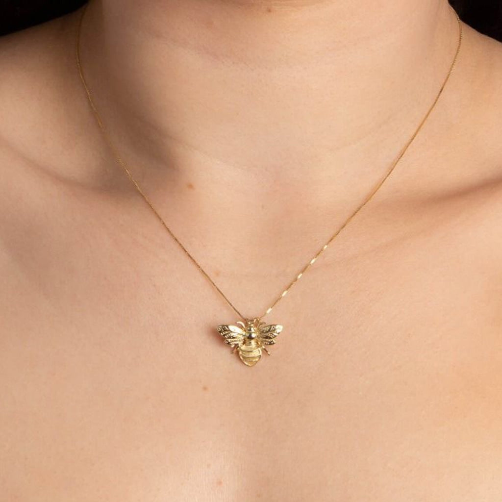 Queen Bee Necklace | 9ct Gold - Necklace