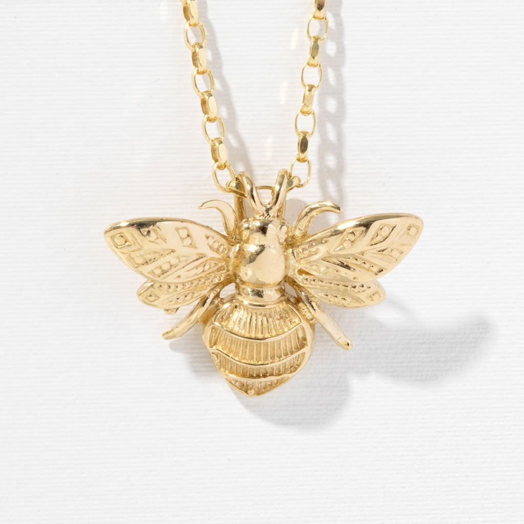 Queen Bee Necklace | 9ct Gold
