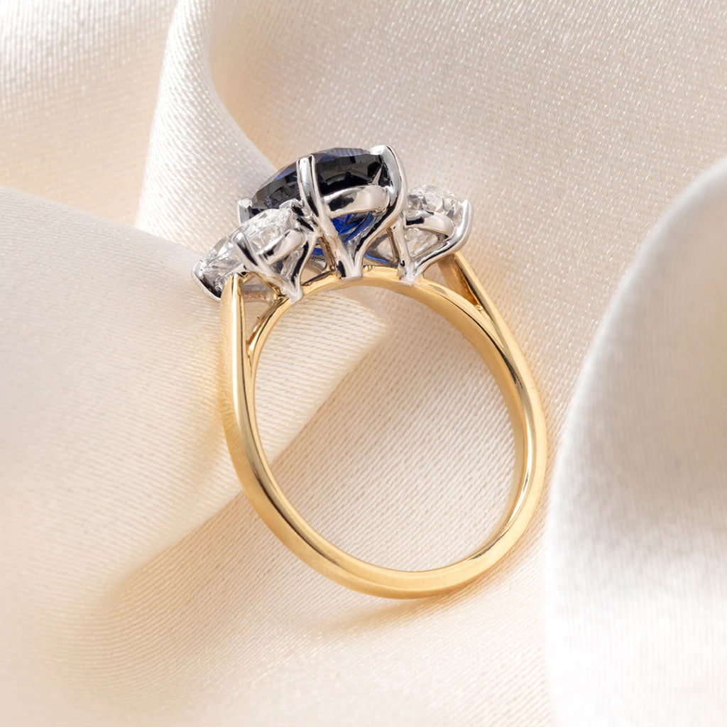 RAVEN | Lab Grown Sapphire & Diamond Ring - Rings