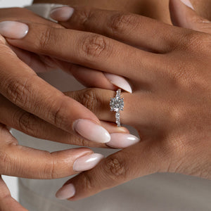 REBECCA 2ct | Round Solitaire Lab Grown Diamond Engagement Ring in Platinum