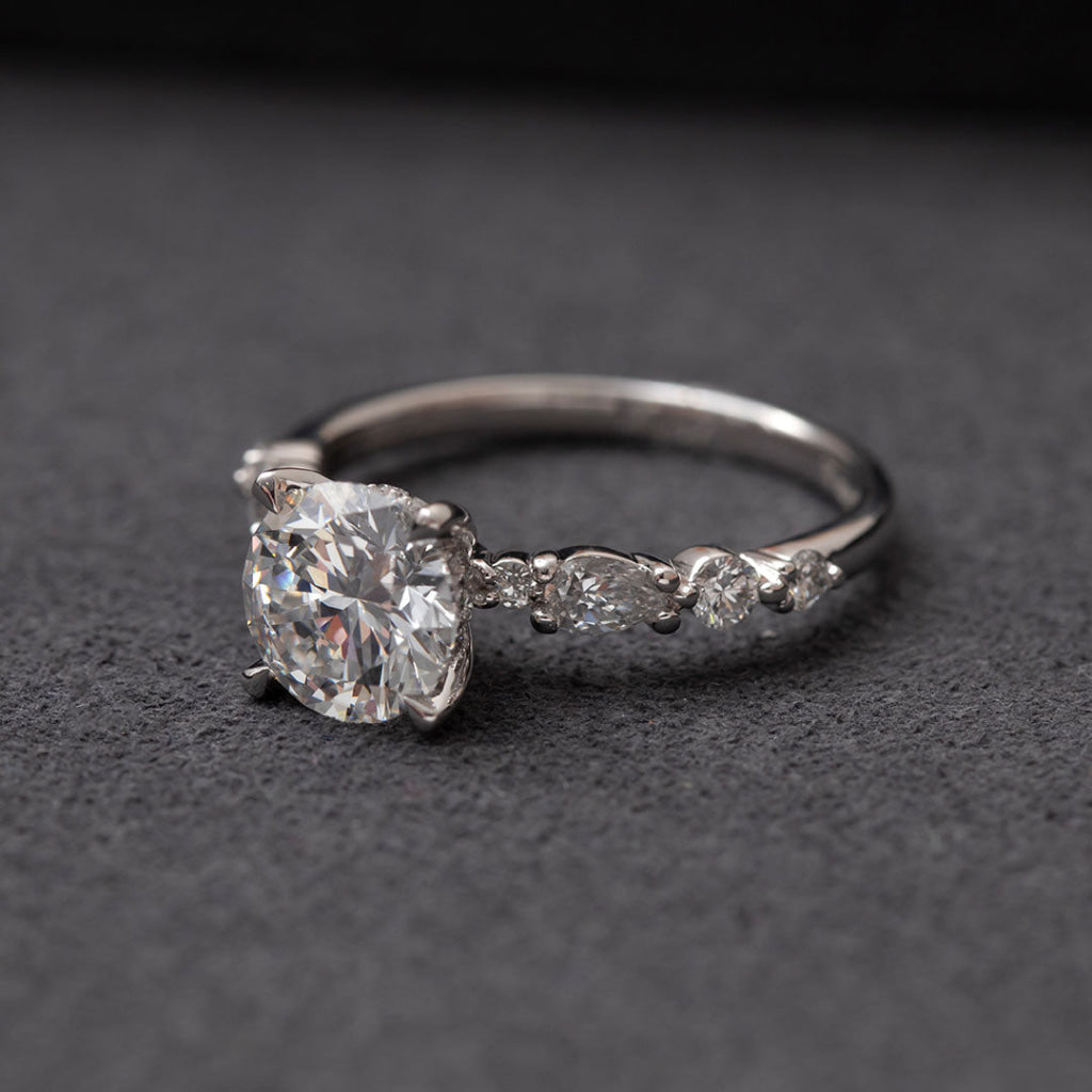 REBECCA 2ct | Round Solitaire Lab Grown Diamond Engagement