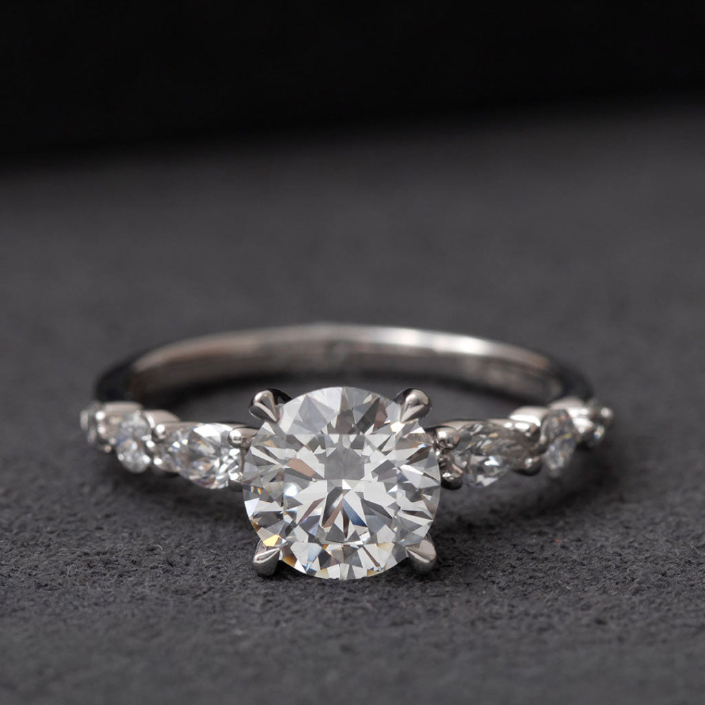 REBECCA 2ct | Round Solitaire Lab Grown Diamond Engagement