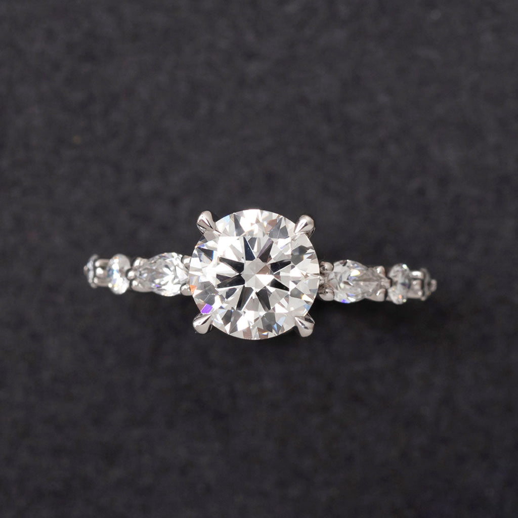 REBECCA 2ct | Round Solitaire Lab Grown Diamond Engagement