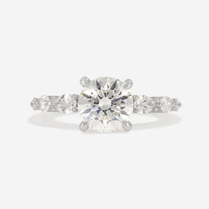 REBECCA 2ct | Round Solitaire Lab Grown Diamond Engagement Ring in Platinum