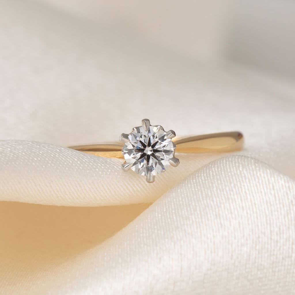 REGAL 0.50ct | Round Solitaire Lab Diamond Set in 18ct Gold