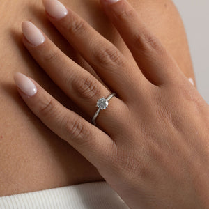 REGAL 0.70ct | Round Solitaire Natural Diamond Set in Platinum