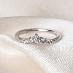 REIGN | Natural Diamond Wedding Ring in Platinum