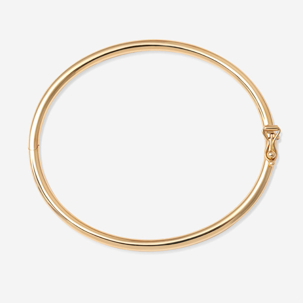 Reign Solid Bangle | 9ct Gold - Bracelet