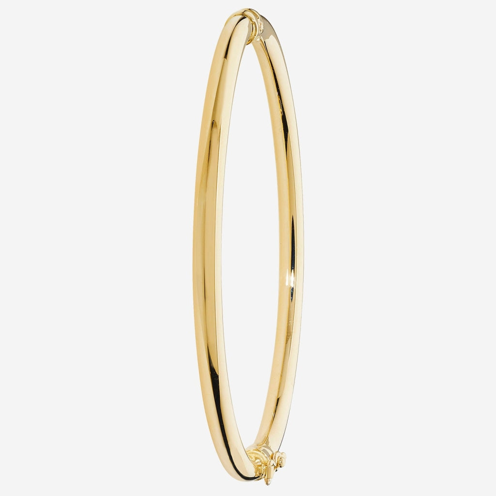 Reign Solid Bangle | 9ct Gold