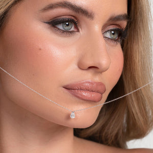 REINA - 0.50ct | Pear Lab Grown Diamond Necklace in 9ct White Gold