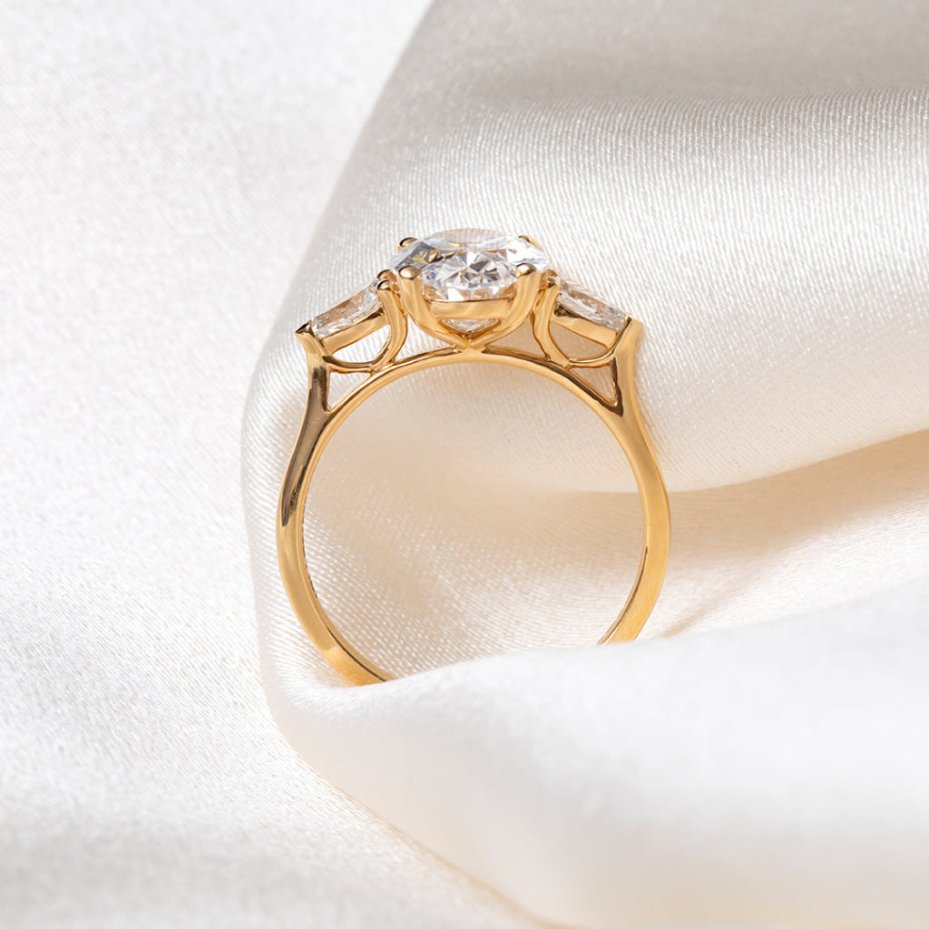 RHODES 3.40ct | Oval 3-Stone Lab Grown Diamond Engagement