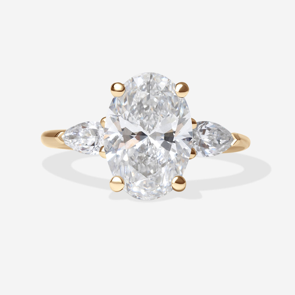 RHODES 3.40ct | Oval 3-Stone Lab Grown Diamond Engagement