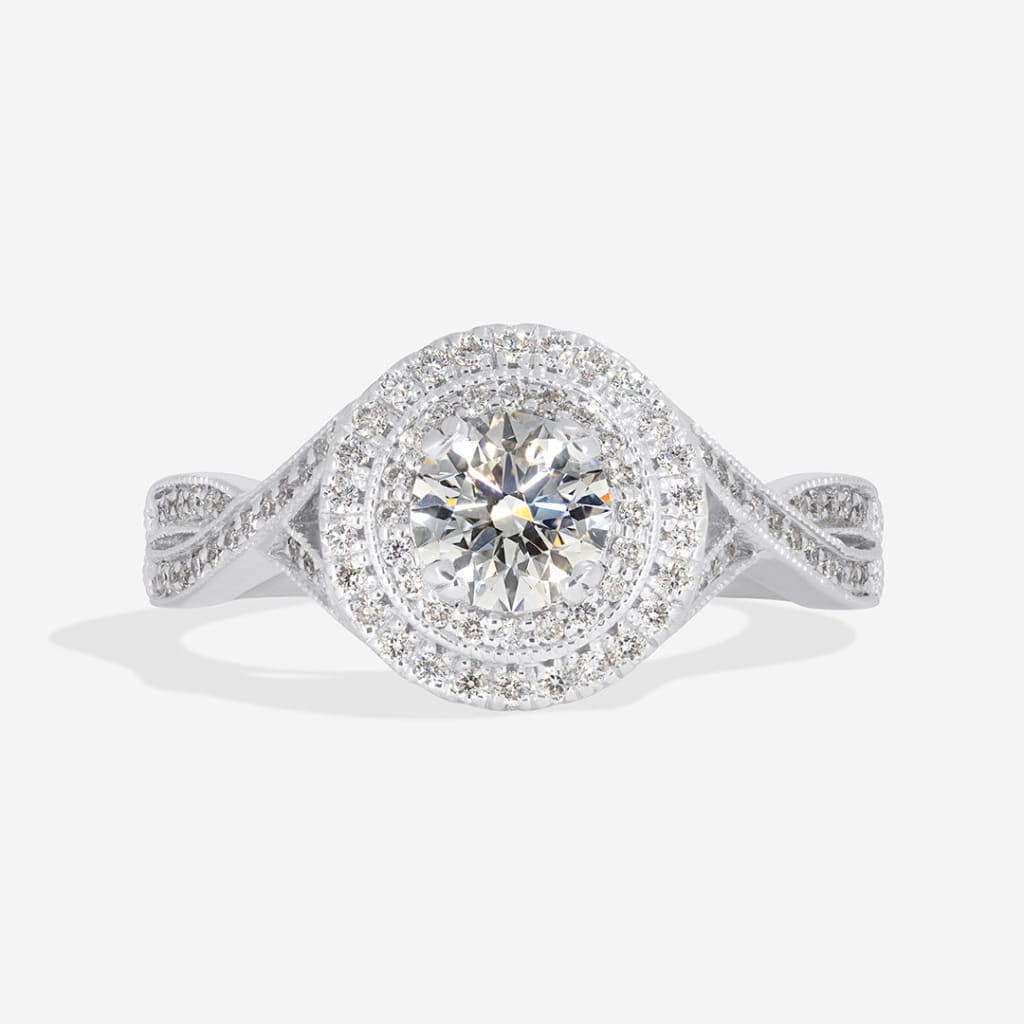 Rigel 18ct White Gold Round Engagement Ring