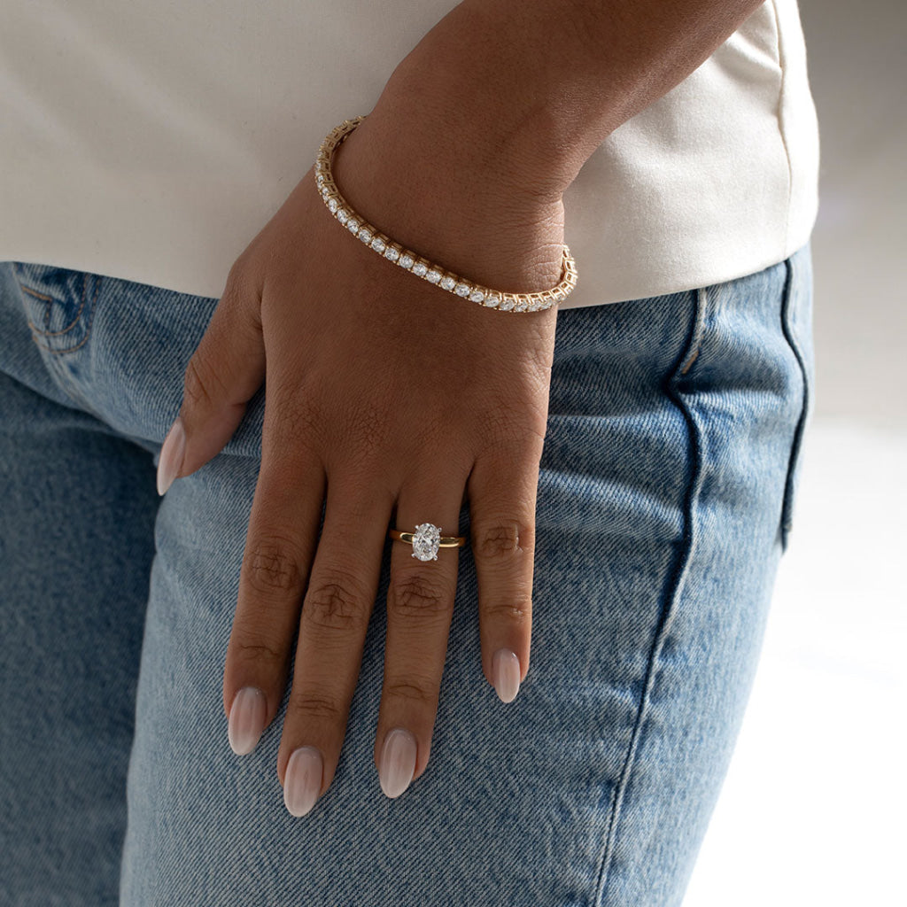 RIVIERA 2ct | Oval Solitaire Lab Grown Diamond Engagement