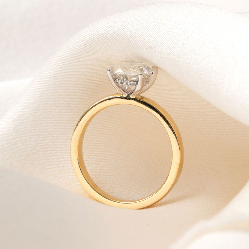 Riviera | Oval Solitaire Lab Grown Diamond Engagement Ring