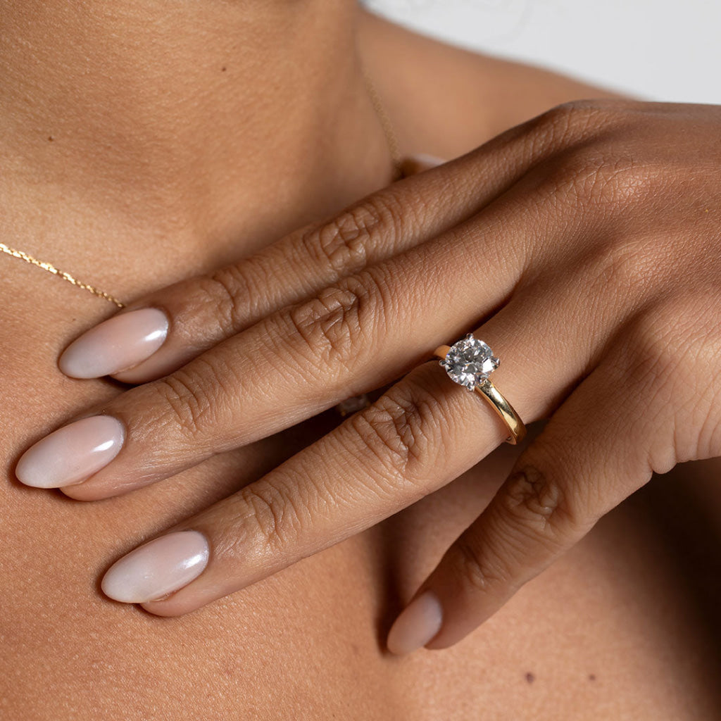 RIVIERA 2ct | Round Solitaire Lab Grown Diamond Engagement