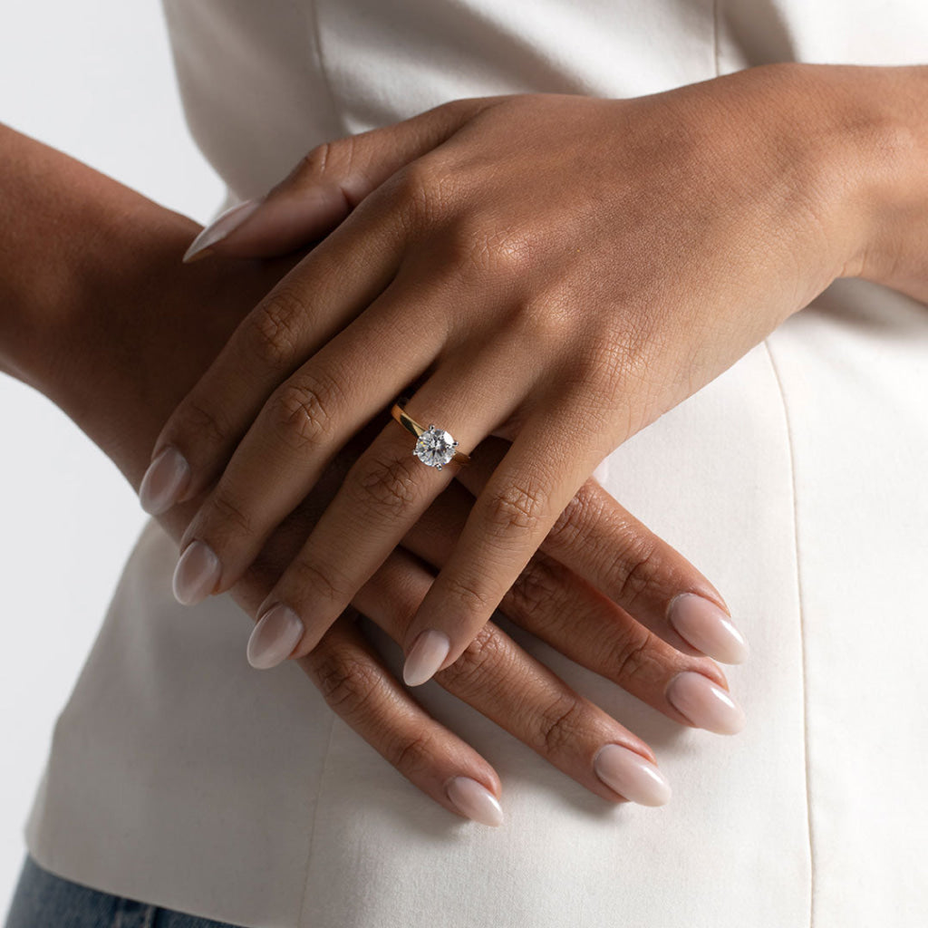 RIVIERA 2ct | Round Solitaire Lab Grown Diamond Engagement