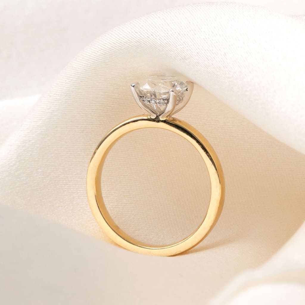 Riviera | Oval Solitaire Lab Grown Diamond Engagement Ring