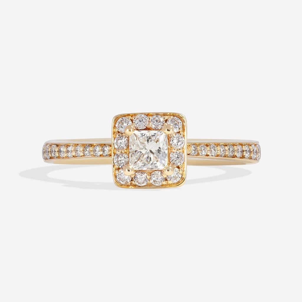 Roisin 18ct Princess Cut Rose Gold Engagement Ring