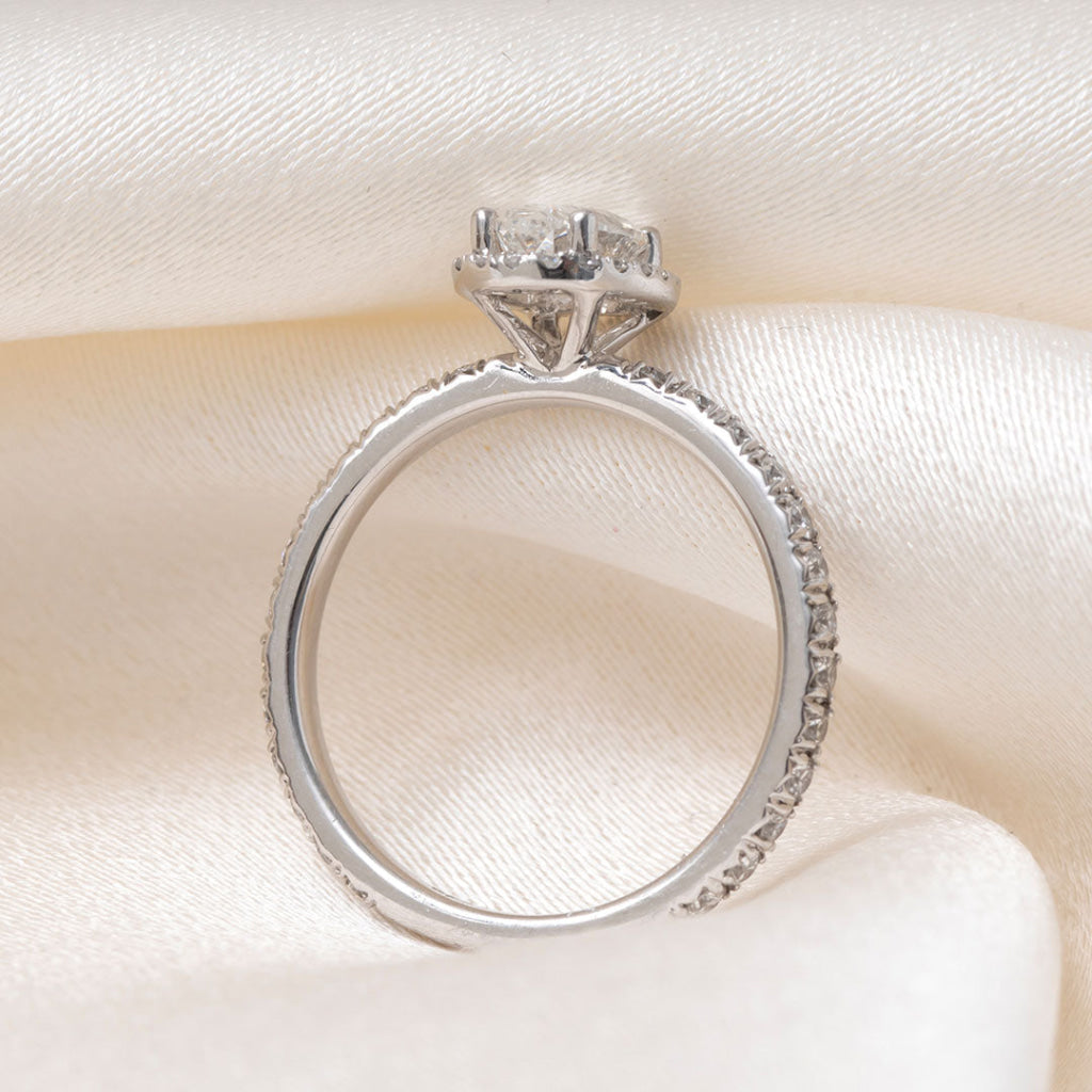 ROOK 1.20ct | Oval Halo Natural Diamond Engagement Ring