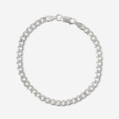 Ross | 8’’ Silver Curb Bracelet - Bracelet