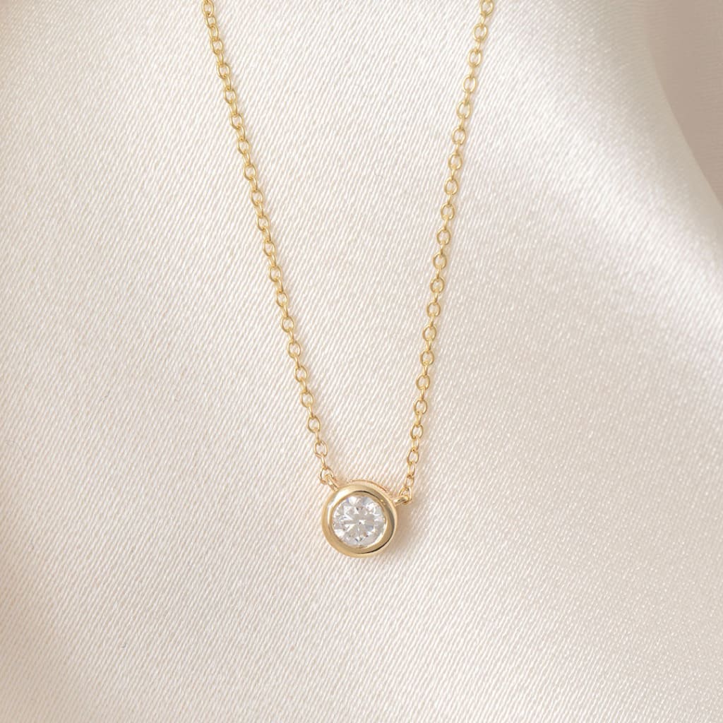 Round Diamond Necklace 0.25ct | 9ct Gold - Necklace