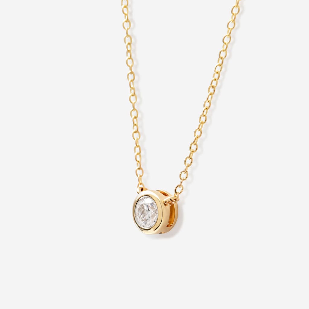 Round Diamond Necklace 0.25ct | 9ct Gold - Necklace
