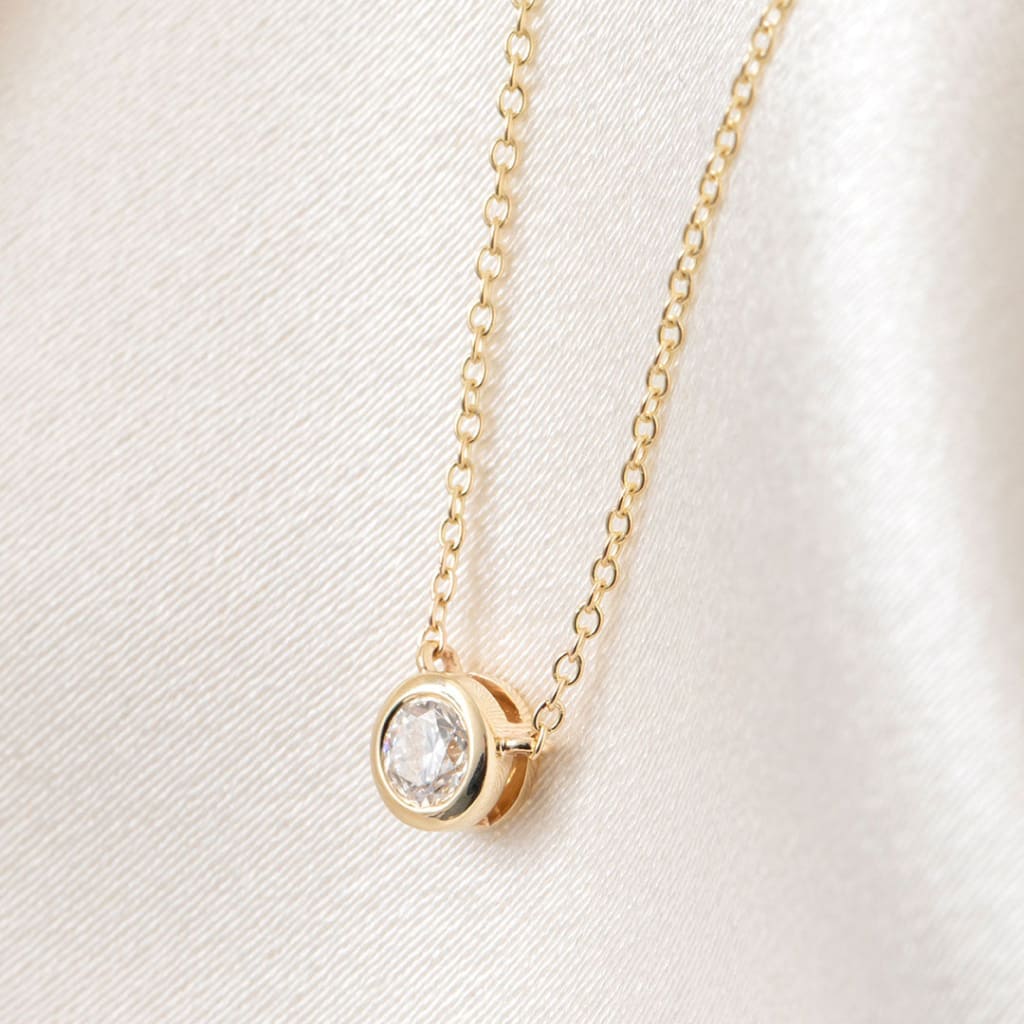 Round Diamond Necklace 0.25ct | 9ct Gold - Necklace