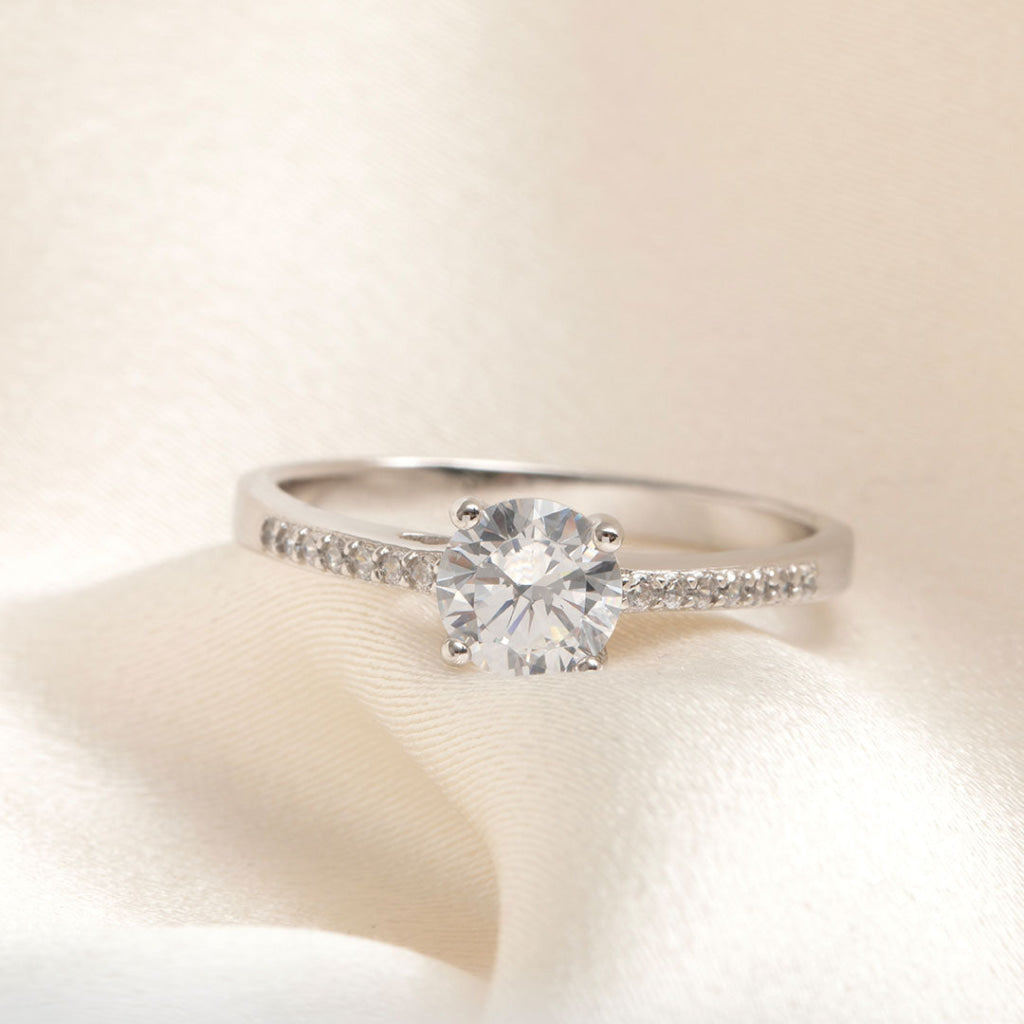 Round Promise Ring | Sterling Silver - Rings