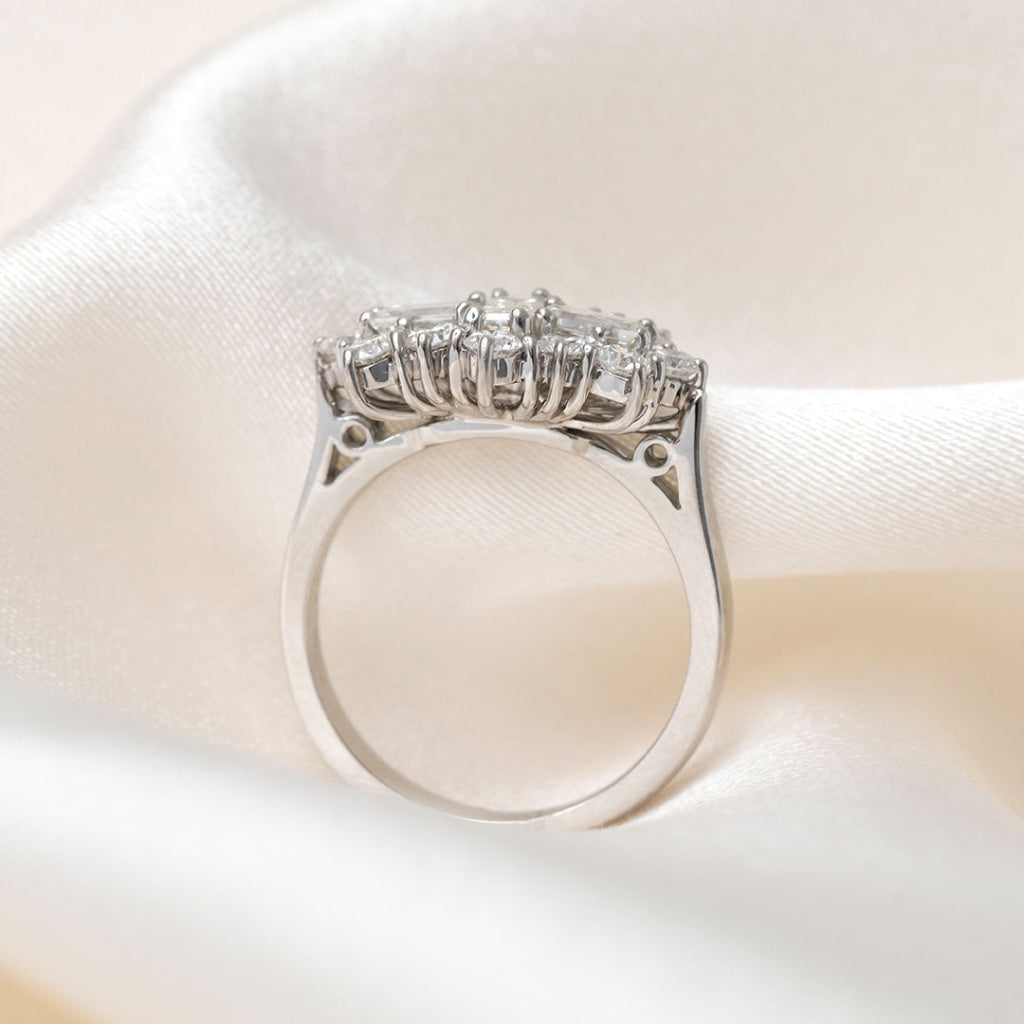 ROYAL 1.50ct | Cluster Natural Diamond Engagement Ring