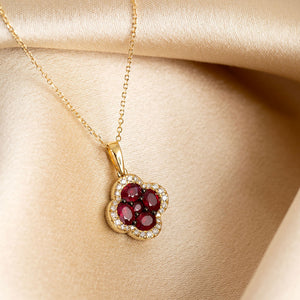 Ruby Palace Diamond Necklace | 18ct Gold
