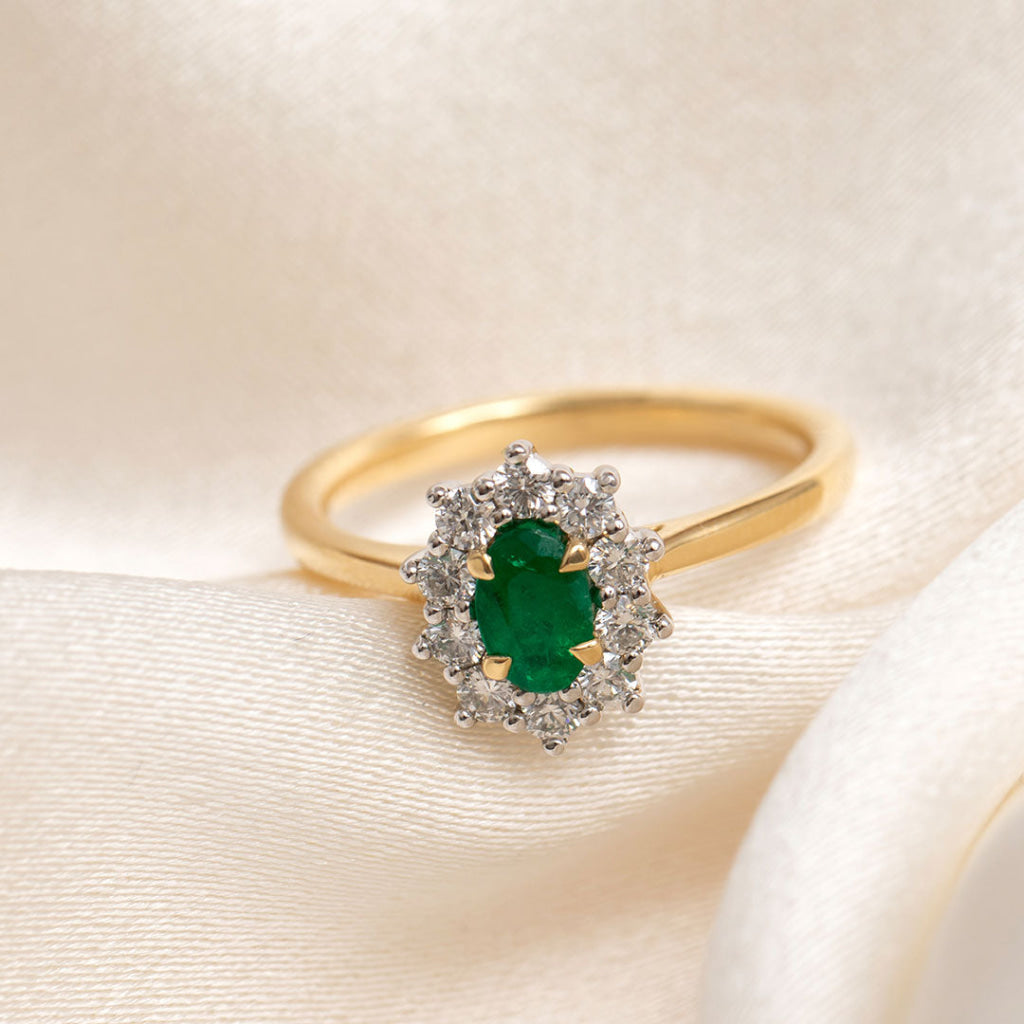 RUKA | Emerald Diamond Ring - Rings