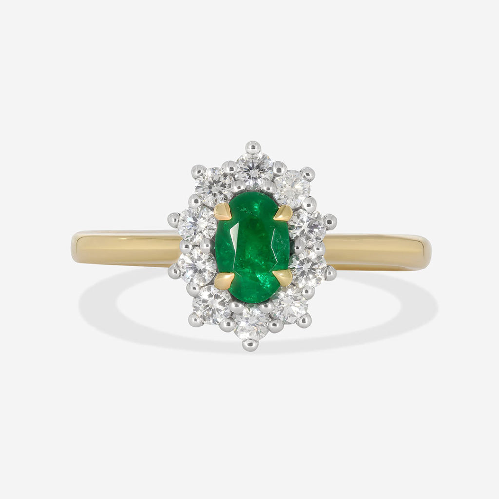 RUKA | Emerald Diamond Ring - Rings