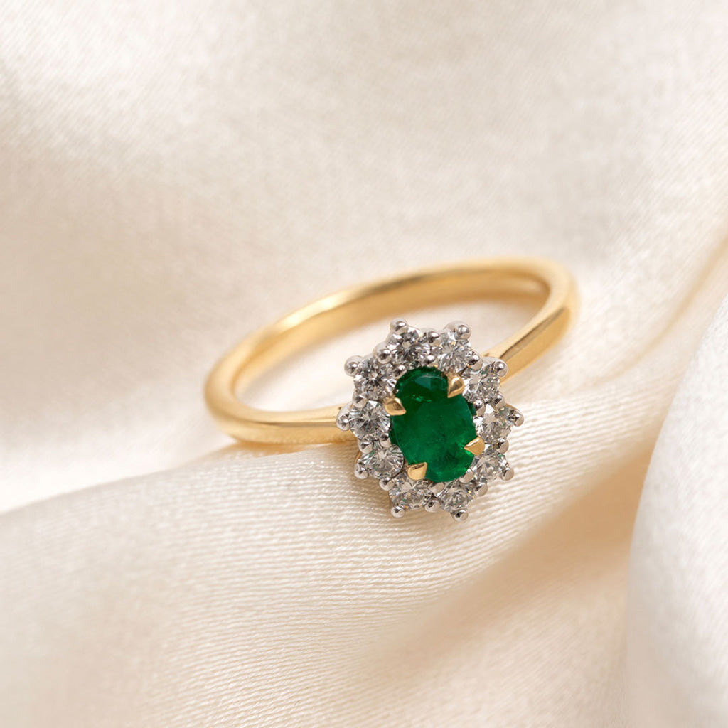 RUKA | Emerald Diamond Ring - Rings