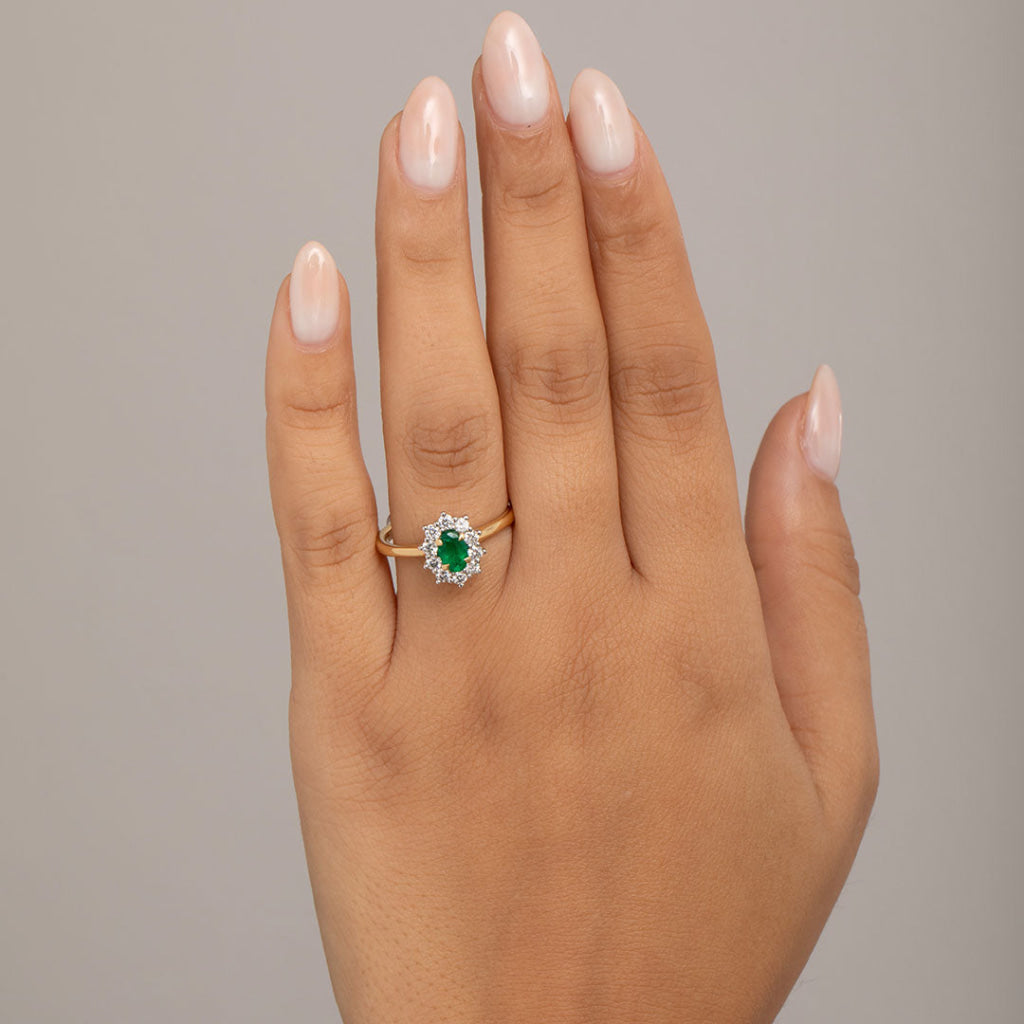 RUKA | Emerald Diamond Ring - Rings