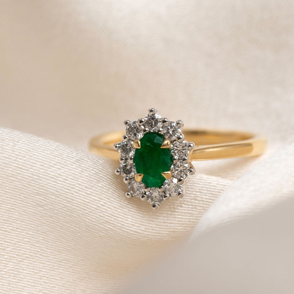 RUKA | Emerald Diamond Ring - Rings