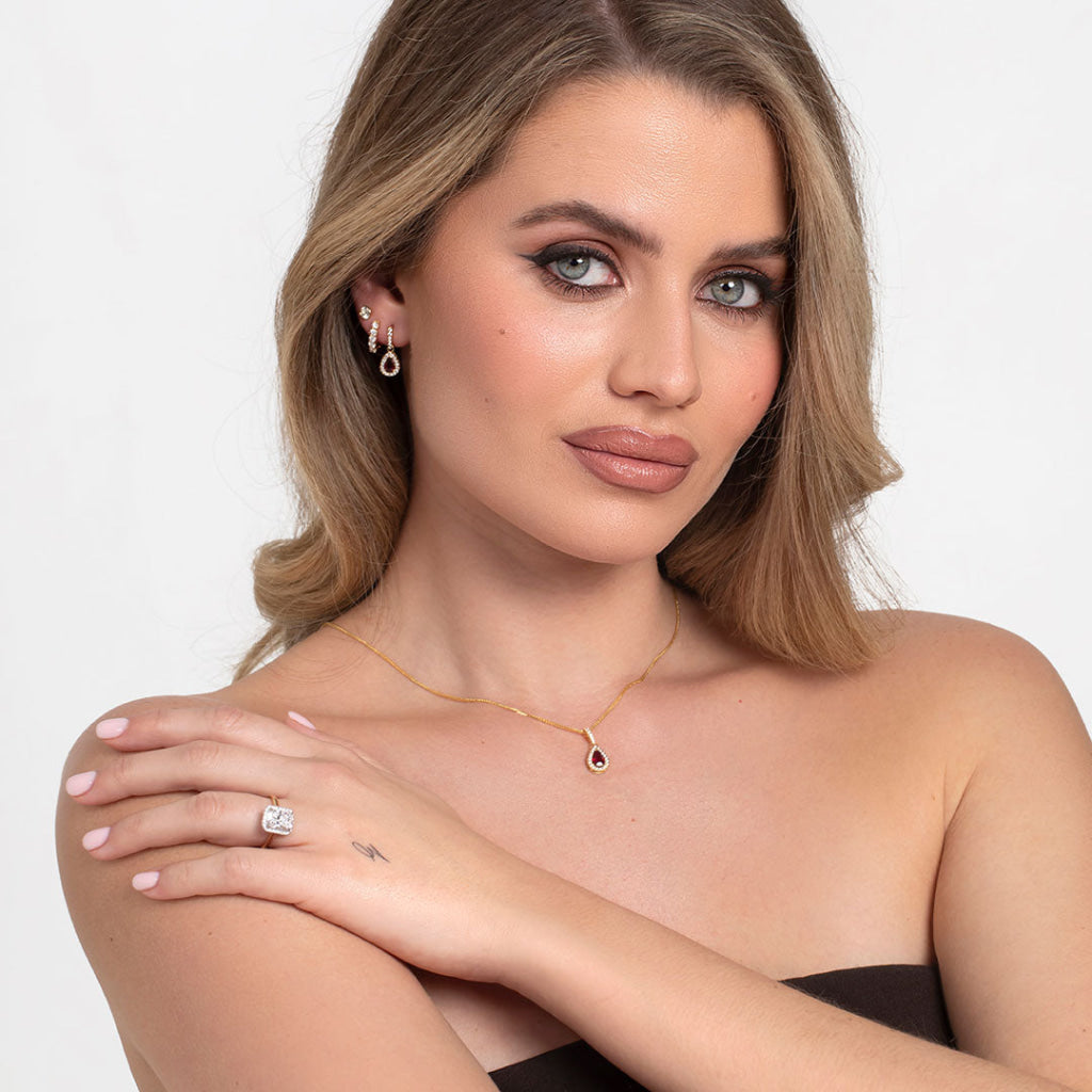 Ruth Ruby Ruth | Ruby & Diamond Necklace in 18ct Gold - Necklace