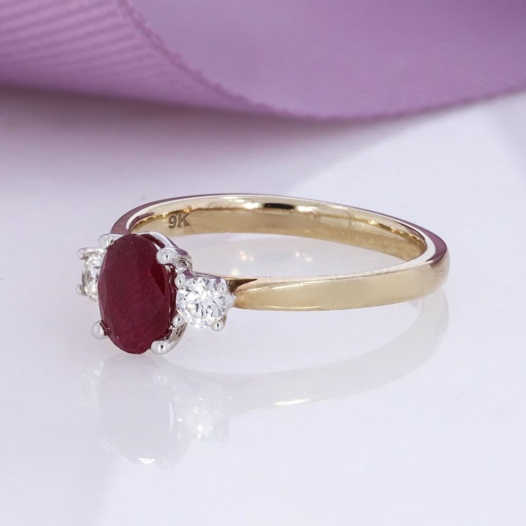 RYDER - 1ct | Ruby Diamond Ring - Rings