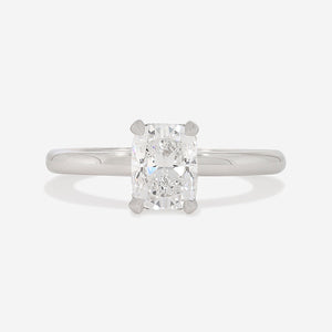 SADIE 1ct | Cushion Solitaire Lab Grown Diamond Engagement Ring in Platinum