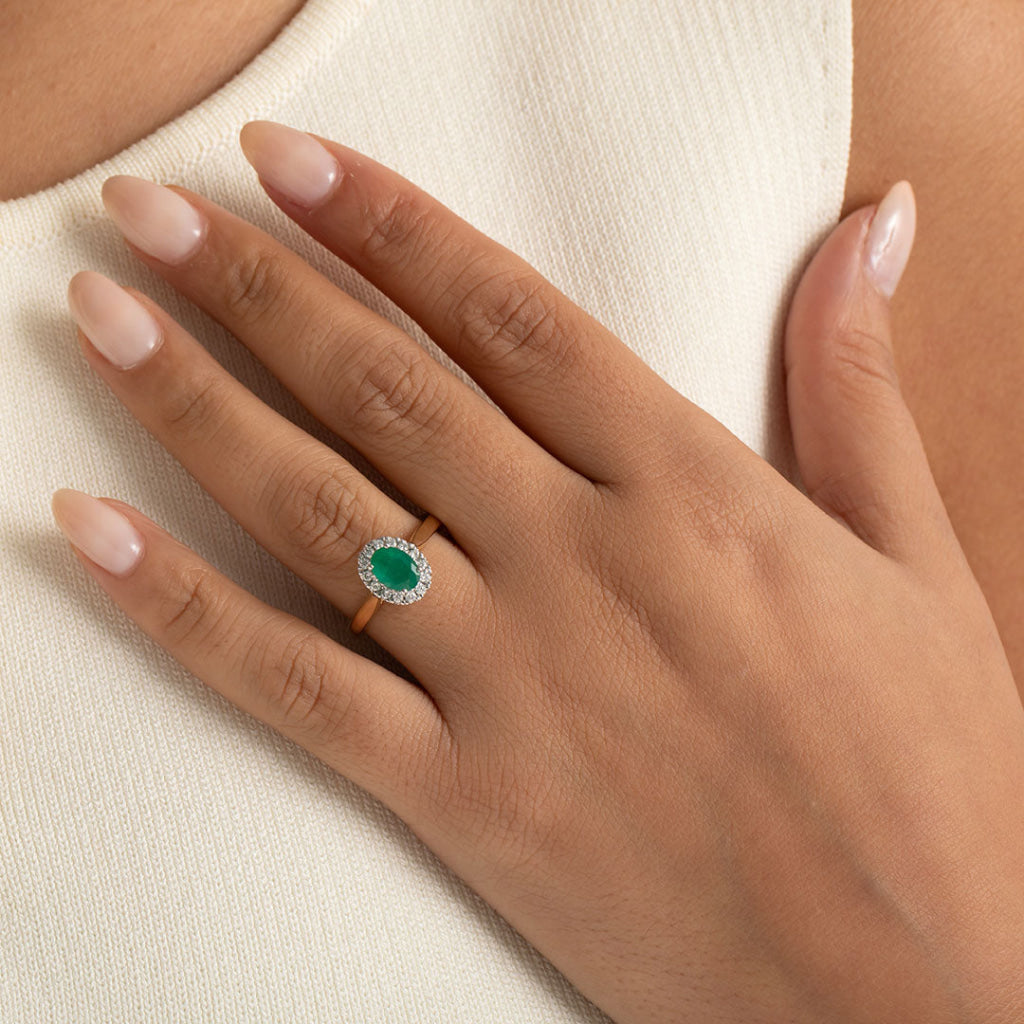 SAGE | Emerald Diamond Ring - Rings