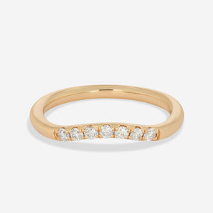 SAINT | Shaped Natural Diamond Wedding Ring 18ct Gold