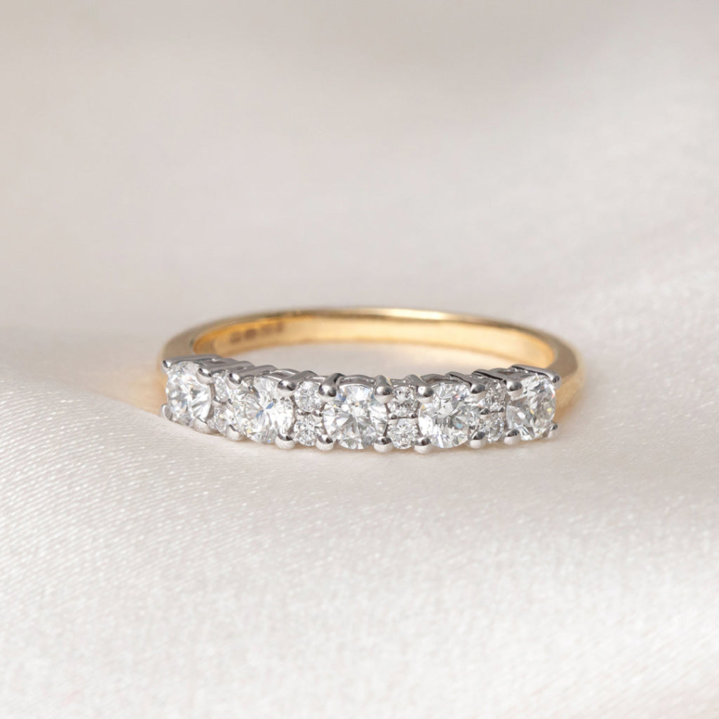 SALLY 0.65ct | Natural Diamond Eternity Ring in 18ct Gold