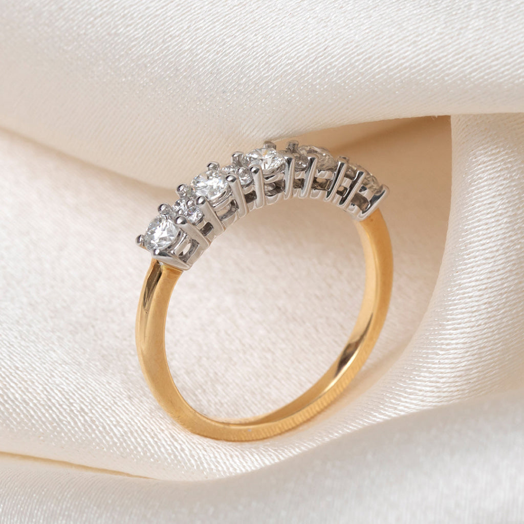 SALLY 0.65ct | Natural Diamond Eternity Ring in 18ct Gold