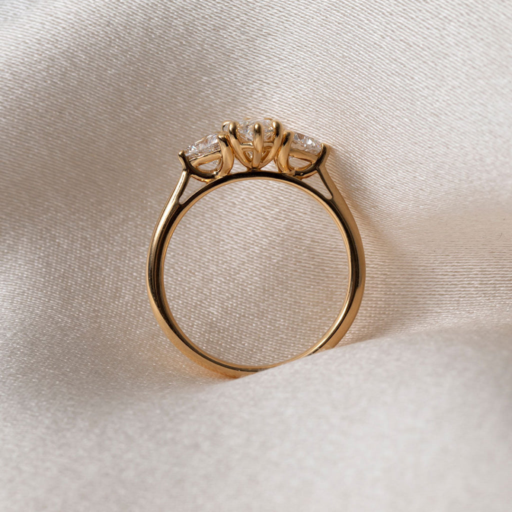SANDY 1.50ct | Marquise 3-Stone Lab Grown Diamond