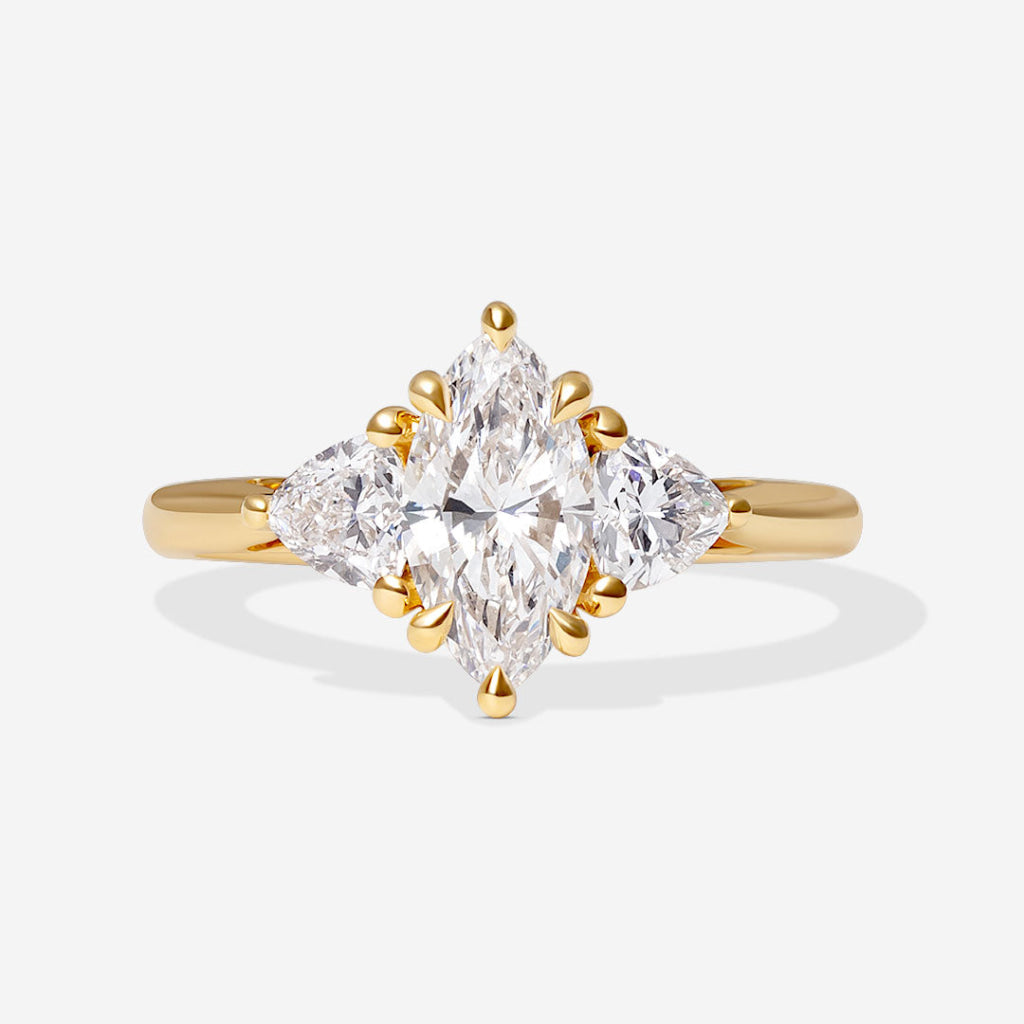 SANDY 1.50ct | Marquise 3-Stone Lab Grown Diamond