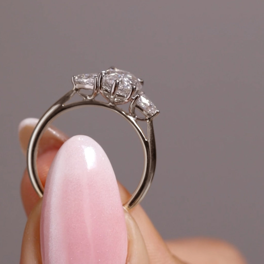SANDY 2.50ct | Marquise 3 Stone Lab Grown Diamond